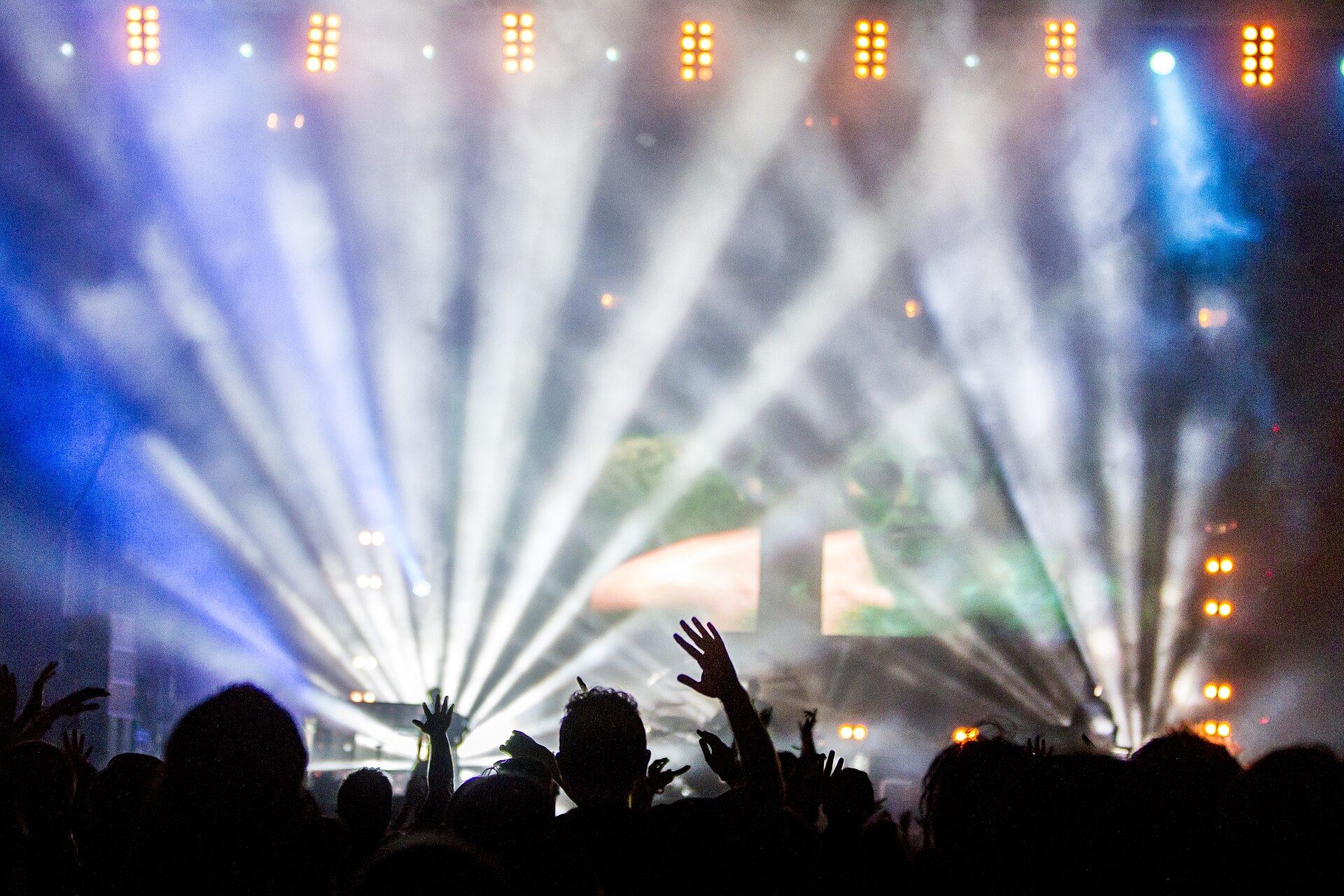 Dance floor under the lights